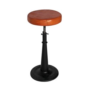 Made in Meubles Tabouret de bar en metal marron 32 cm