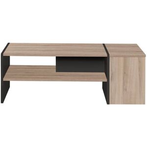 CAMIF Table Basse effet bois et noir