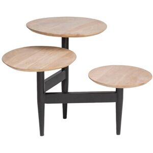 Made in Meubles Table basse en bois noir 70 cm