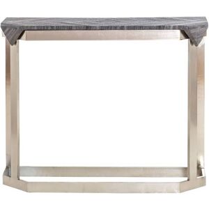 Made in Meubles Table console en marbre gris 100 cm