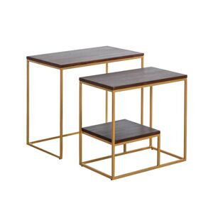 Made in Meubles Table console en bois marron 60 cm