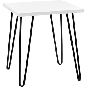 Dorel Home Table d'appoint en panneaux de particules melamines blanc