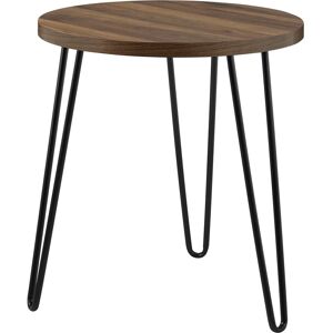 Dorel Home Table d'appoint en panneaux de particules stratifie noyer