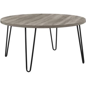 Dorel Home Table d'appoint en panneaux de particules stratifies chene gris