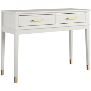 CosmoLiving by Cosmopolitan Table console avec 2 tiroirs en MDF blanc