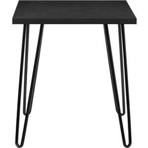 Dorel Home Table d'appoint carree en panneaux de particules melamines noir