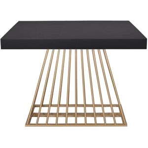 Menzzo Table extensible bois noir