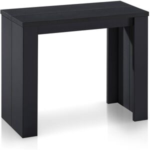 Menzzo Table console extensible noir