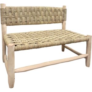 Home Maison Grande banquette bois marocaine naturel 100 cm