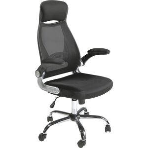 Angel Cerda Chaise de bureau pivotante en tissu noir