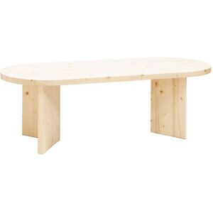 Decowood Table basse en bois de sapin naturel 120cm