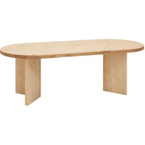 Decowood Table a manger en bois de sapin marron clair 160cm