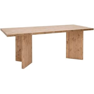 Decowood Table de salle a manger en bois de sapin vieilli 180cm