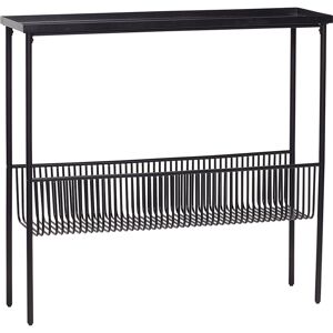 Hübsch Table console en metal noir