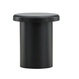 Meubles & Design Table d'appoint ronde minimaliste en bois noir