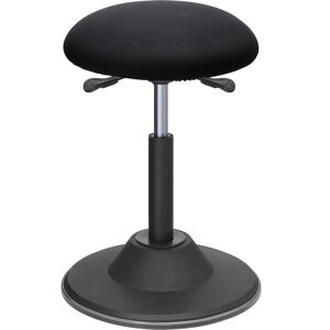 SONGMICS Tabouret dynamique reglable 50-70 cm tissu polyester noir