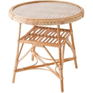 Kok Maison Table ronde en osier brun D60