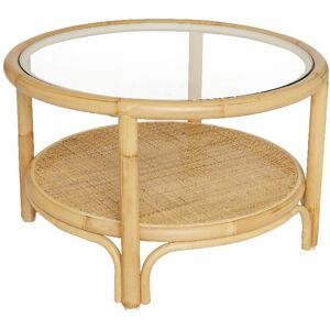 Kok Maison Table basse en rotin et cannage D66