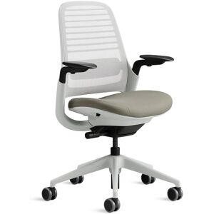 Steelcase Chaise de bureau ergonomique en tissu beige 66 x 64 x 92