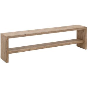 Decowood Banc a chaussures en bois de sapin ton vieilli 145x45cm