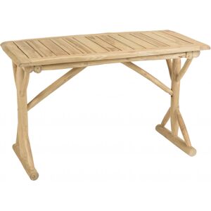 MACABANE Bureau 120x60cm en branches de teck naturel