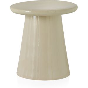 GEESE HOME Tabouret en ceramique beige