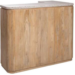 Made in Meubles Meuble bar en bois marron 140x86 cm