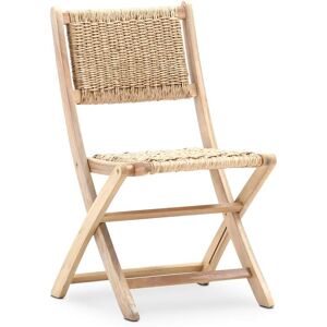 Defora Home Lot de 8 chaises pliantes en bois sans accoudoirs