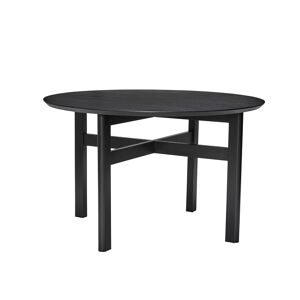 Hübsch Table a manger en bois de frene et panneau de fibres noir