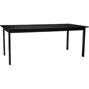 Hübsch Table a manger en bois de frene et panneau de fibres noir