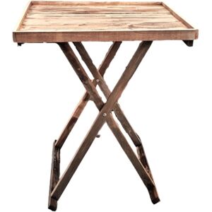 CHEMIN DE CAMPAGNE Table en bois marron 45 x 45 x 55 cm