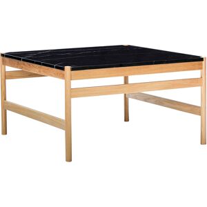 Hübsch Table basse en marbre, panneau de fibres et bois