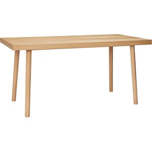 Hübsch Table a manger en panneau de fibres, placage de chene et bois naturel