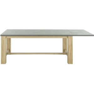 Gami Allonge table rectangulaire effet bois chene clair/beige