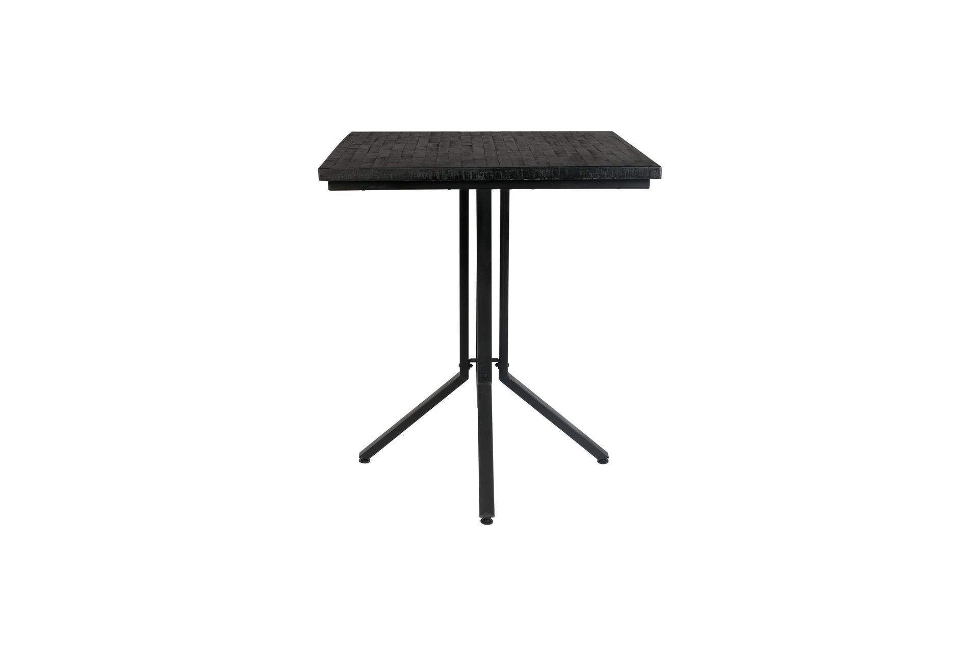 White label Table de comptoir carrée en bois noir