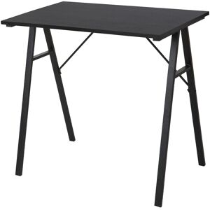 Mobili Rebecca Bureau compact en fibre de bois et acier noir