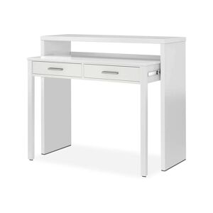 Dmora Console effet bois blanc