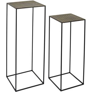 The Home Deco Factory Sellette en metal martele mirage (lot de 2)