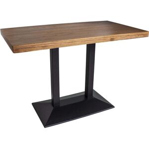 Jardindeco Table bistrot double pied 110 x 60 x 75 cm