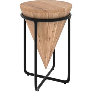 Rendez-Vous Deco Petite sellette en bois d'accacia et metal D31 cm