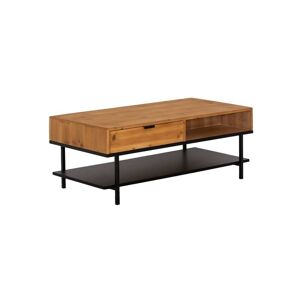 Made in Meubles Table basse en bois marron 120x60 cm - Publicité