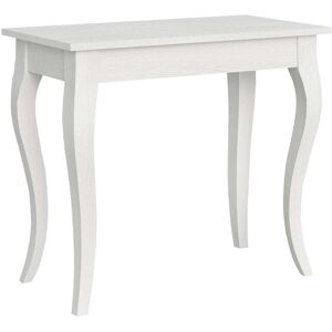 Itamoby Console extensible effet bois frêne blanc 90x48/204 cm - Publicité Itamoby Console extensible effet bois frêne blanc 90x48/204 cm - Publicité
