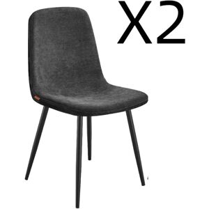 VASAGLE Chaises de salle à manger lot de 2 pieds réglables tissu chenille gris - Publicité VASAGLE Chaises de salle à manger lot de 2 pieds réglables tissu chenille gris - Publicité