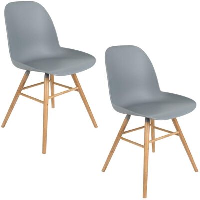Zuiver Chaise de repas design en polypropylene gris clair - Publicité Zuiver Chaise de repas design en polypropylene gris clair - Publicité