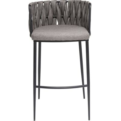Kare Design Tabouret de bar gris et acier - Publicité Kare Design Tabouret de bar gris et acier - Publicité