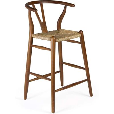 MOYCOR Chaise de bar en rotin beige - Publicité MOYCOR Chaise de bar en rotin beige - Publicité