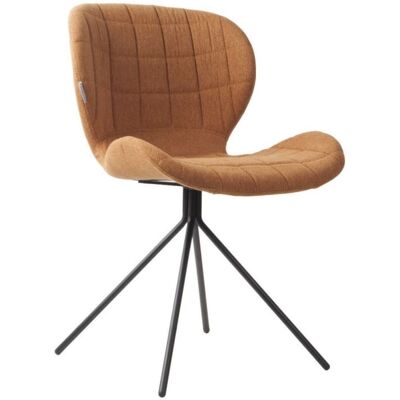 Zuiver Chaise design en tissu lainé camel - Publicité Zuiver Chaise design en tissu lainé camel - Publicité