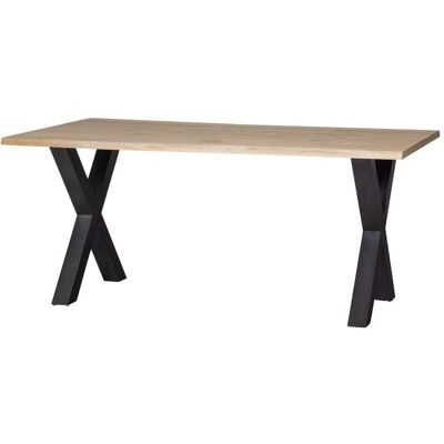Table en chêne Alkmaar - Naturel - 75x180x90 cm - Publicité Table en chêne Alkmaar - Naturel - 75x180x90 cm - Publicité