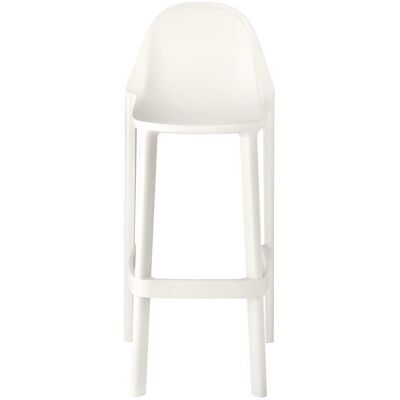 Tabouret de bar Piu Blanc - 75cm Hauteur - Publicité Tabouret de bar Piu Blanc - 75cm Hauteur - Publicité