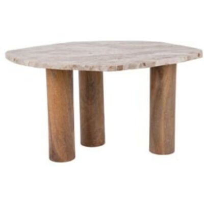 Leitmotiv Organic - Table d’appoint - Marbre naturel et bois de manguier - 40x50x75 cm - Publicité Leitmotiv Organic - Table d’appoint - Marbre naturel et bois de manguier - 40x50x75 cm - Publicité